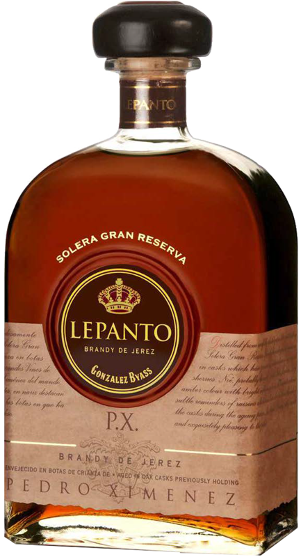 Brandy de Jerez Lepanto Pedro Ximénez Solera Gran Reserva